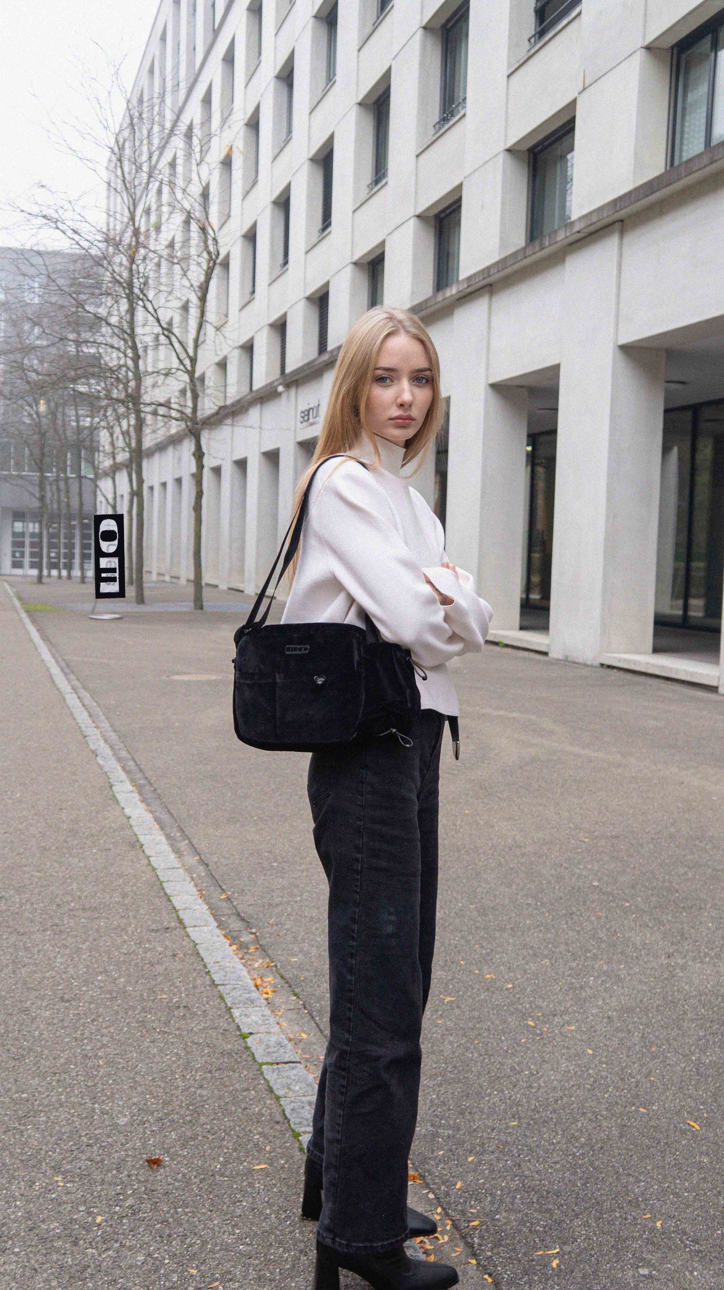 Black Velour Bag