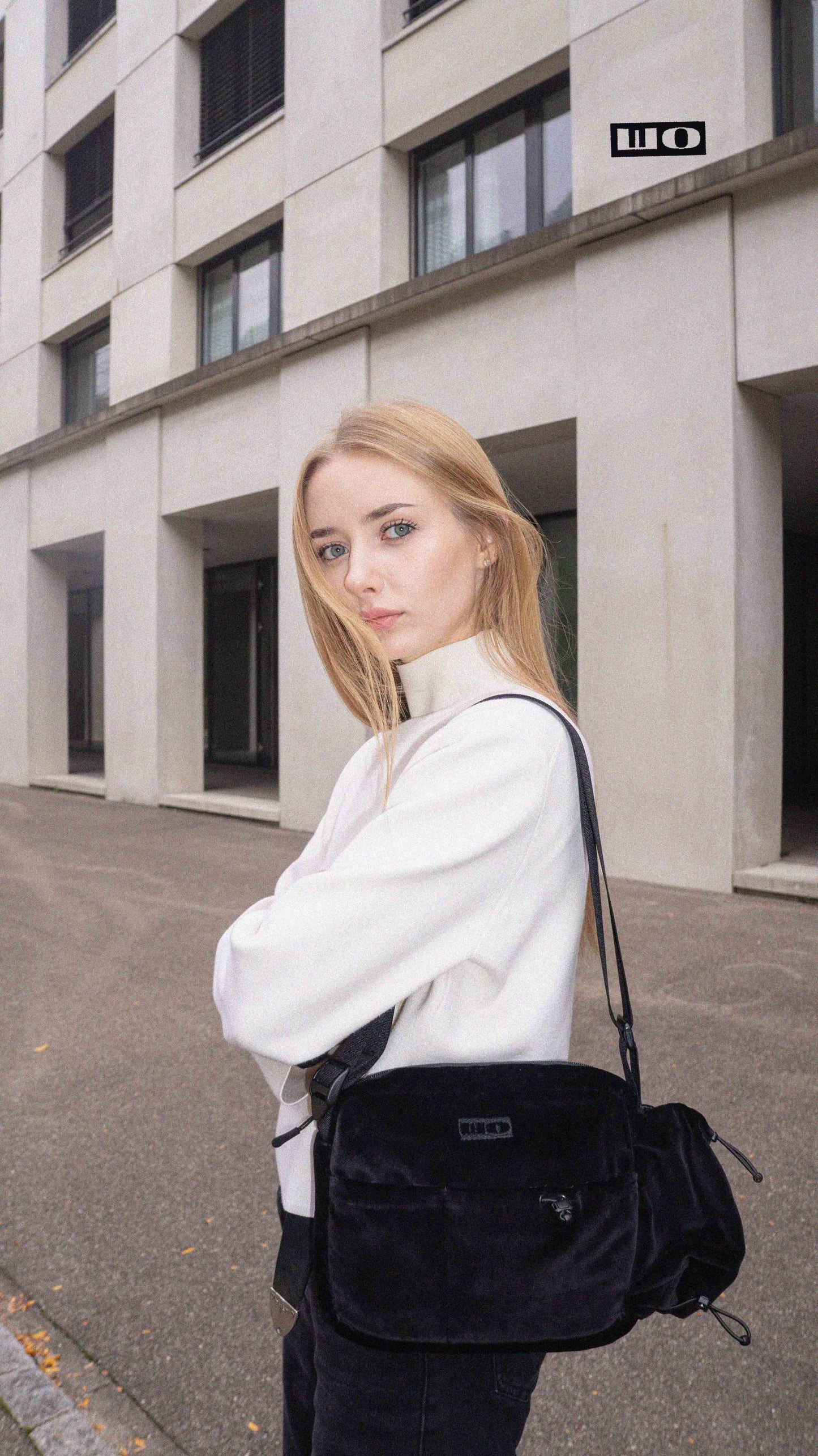 Black Velour Bag