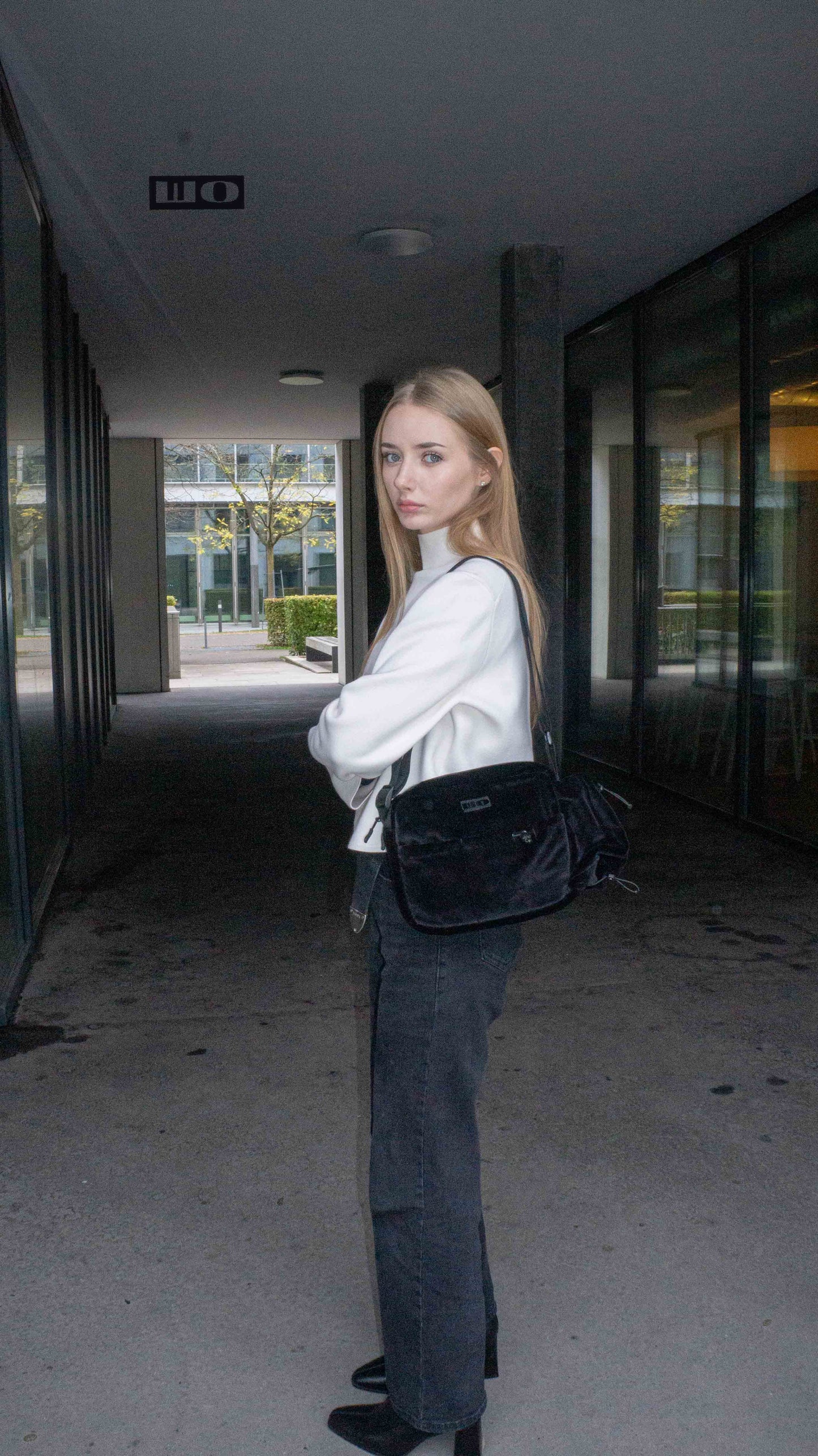 Black Velour Bag