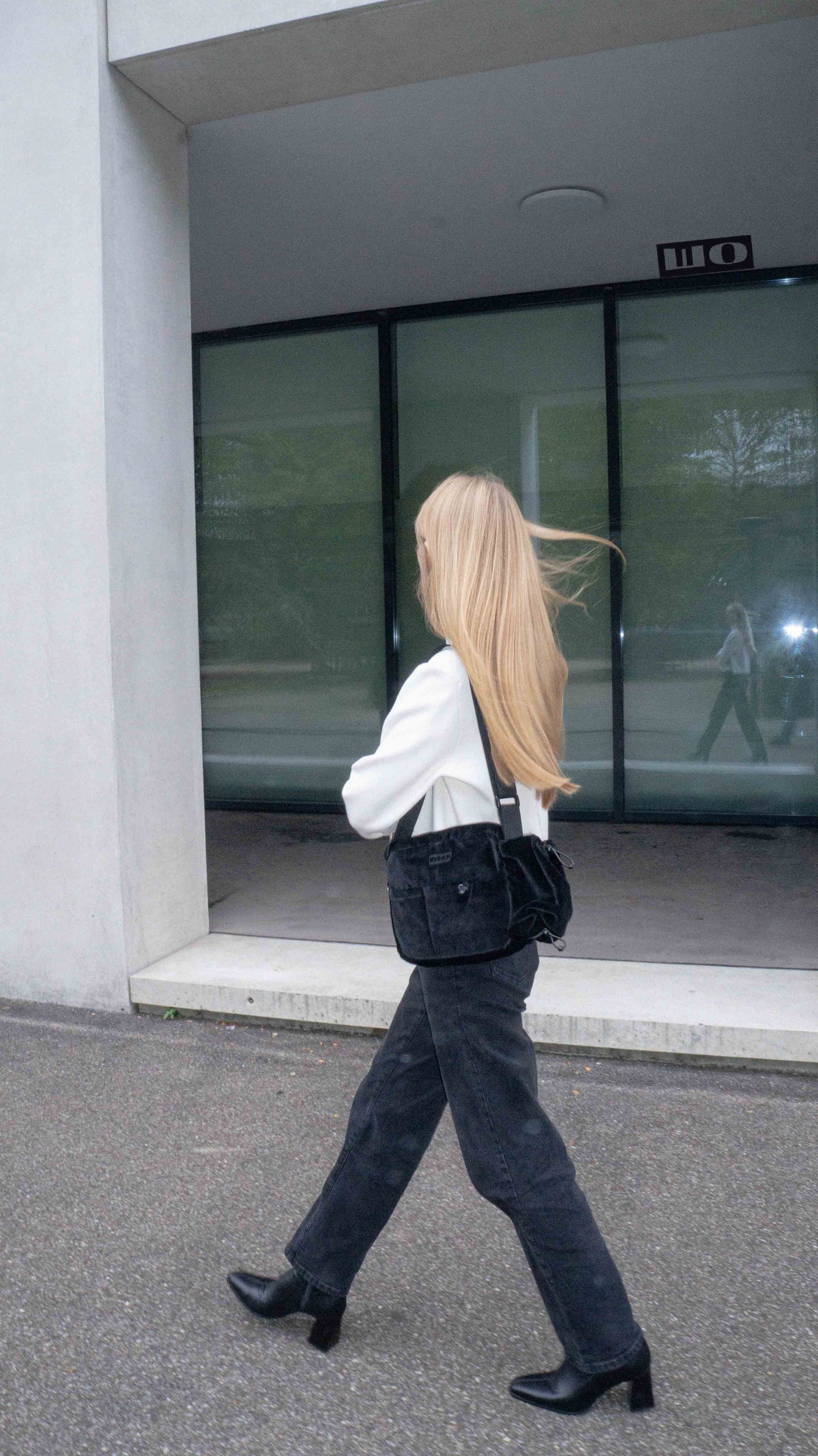 Black Velour Bag
