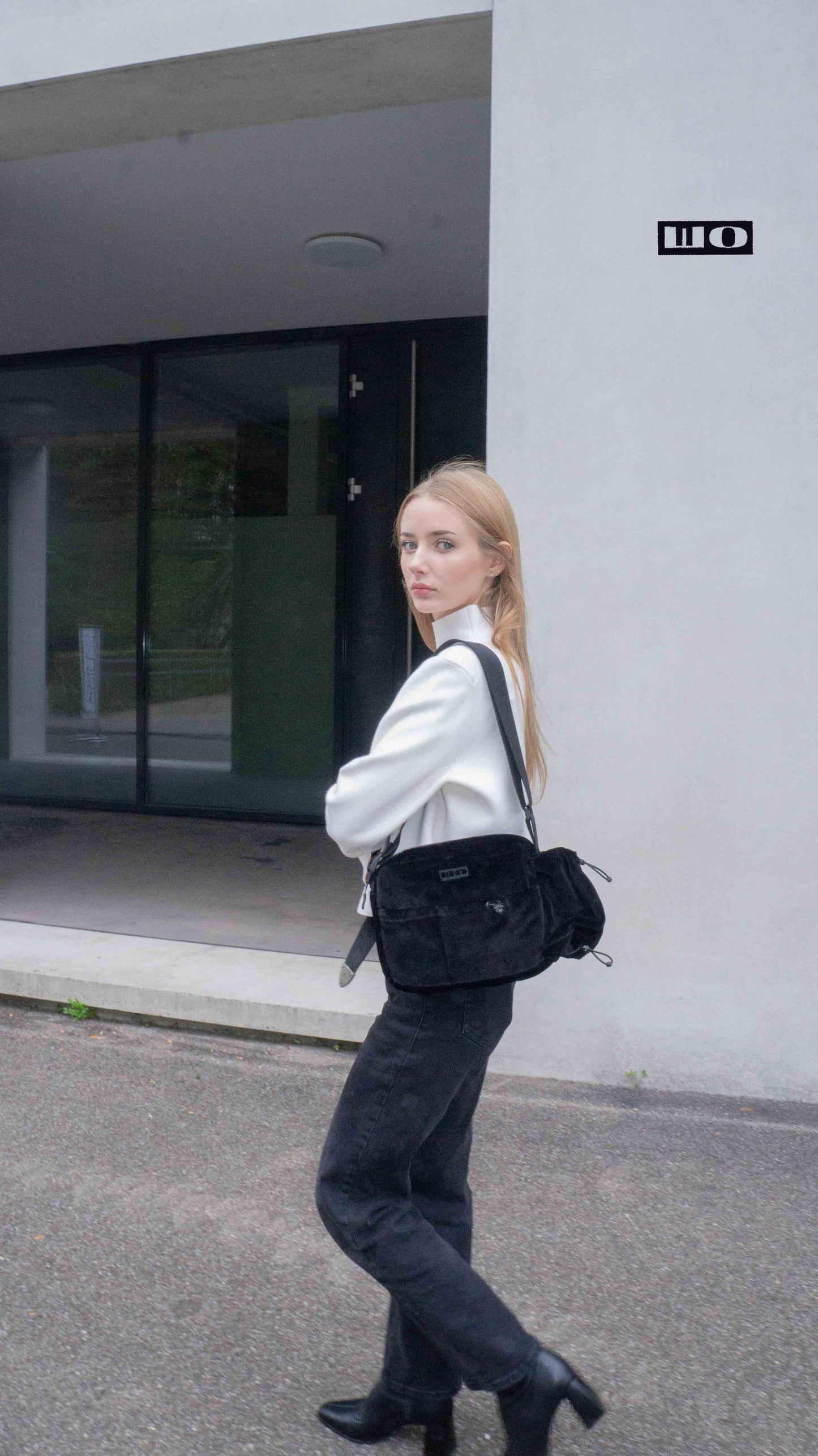 Black Velour Bag