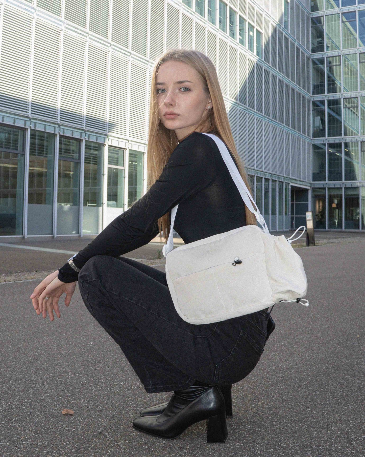 White Velour Bag