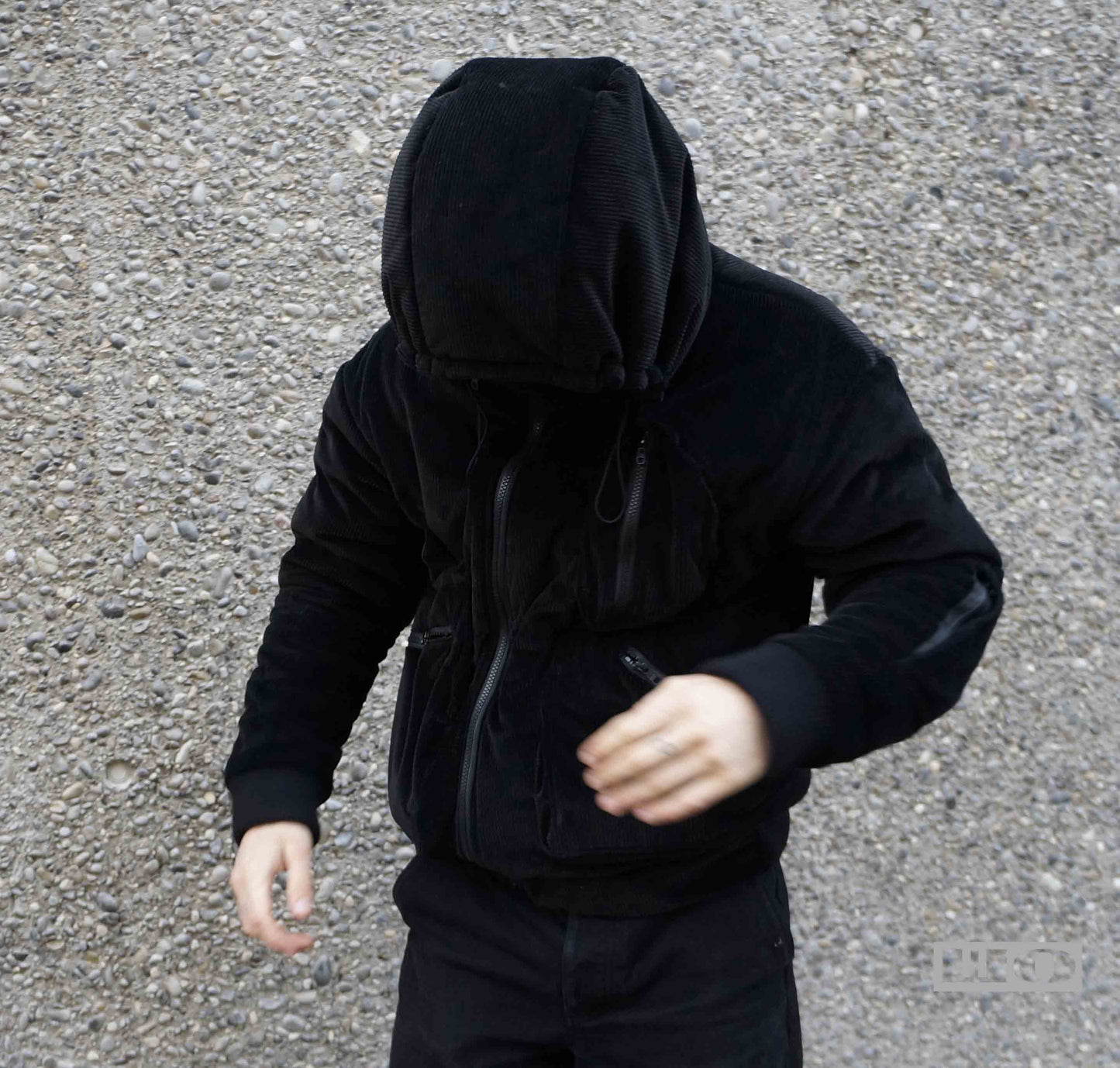 Asymmetrical Cord Winter Bomber