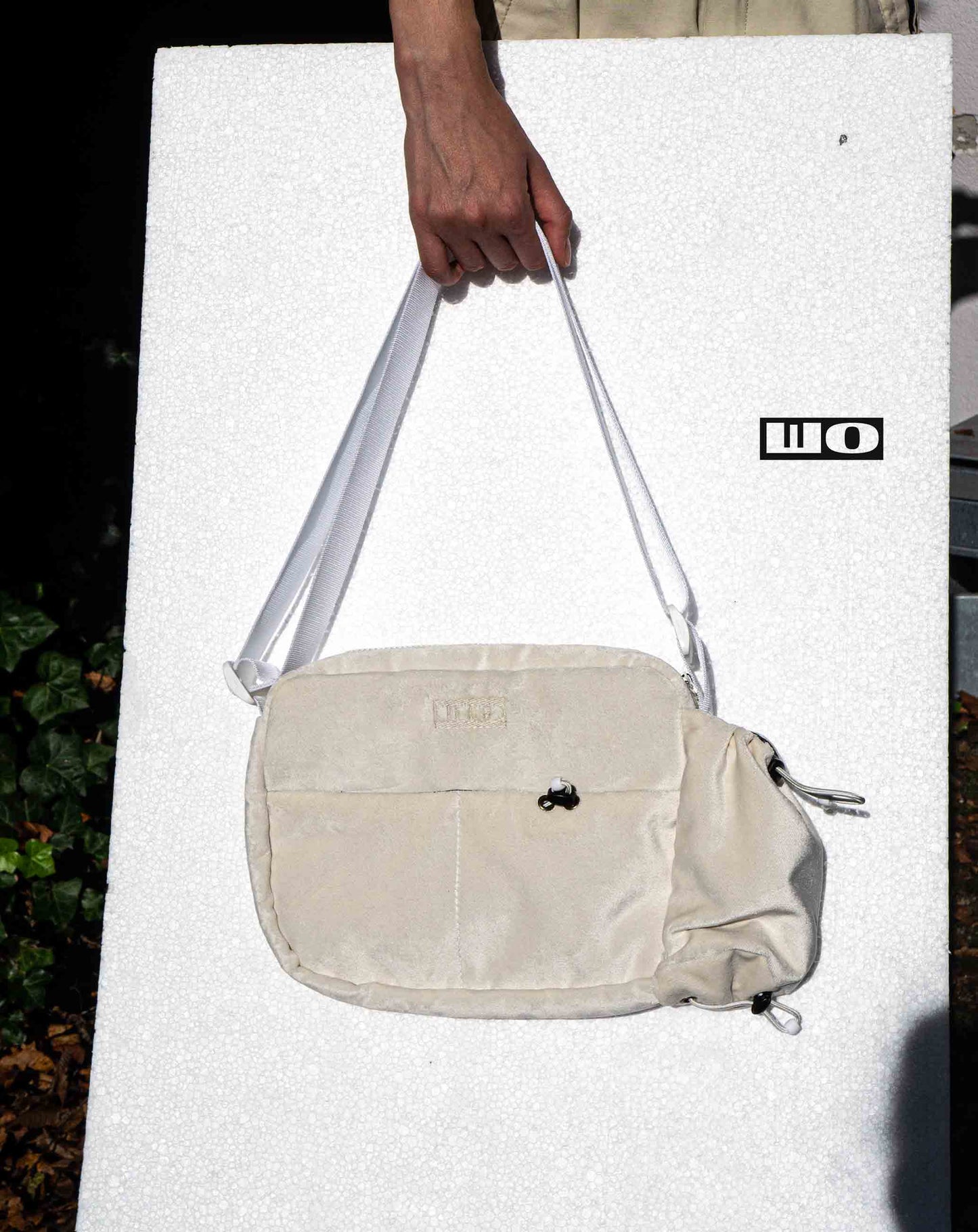 White Velour Bag