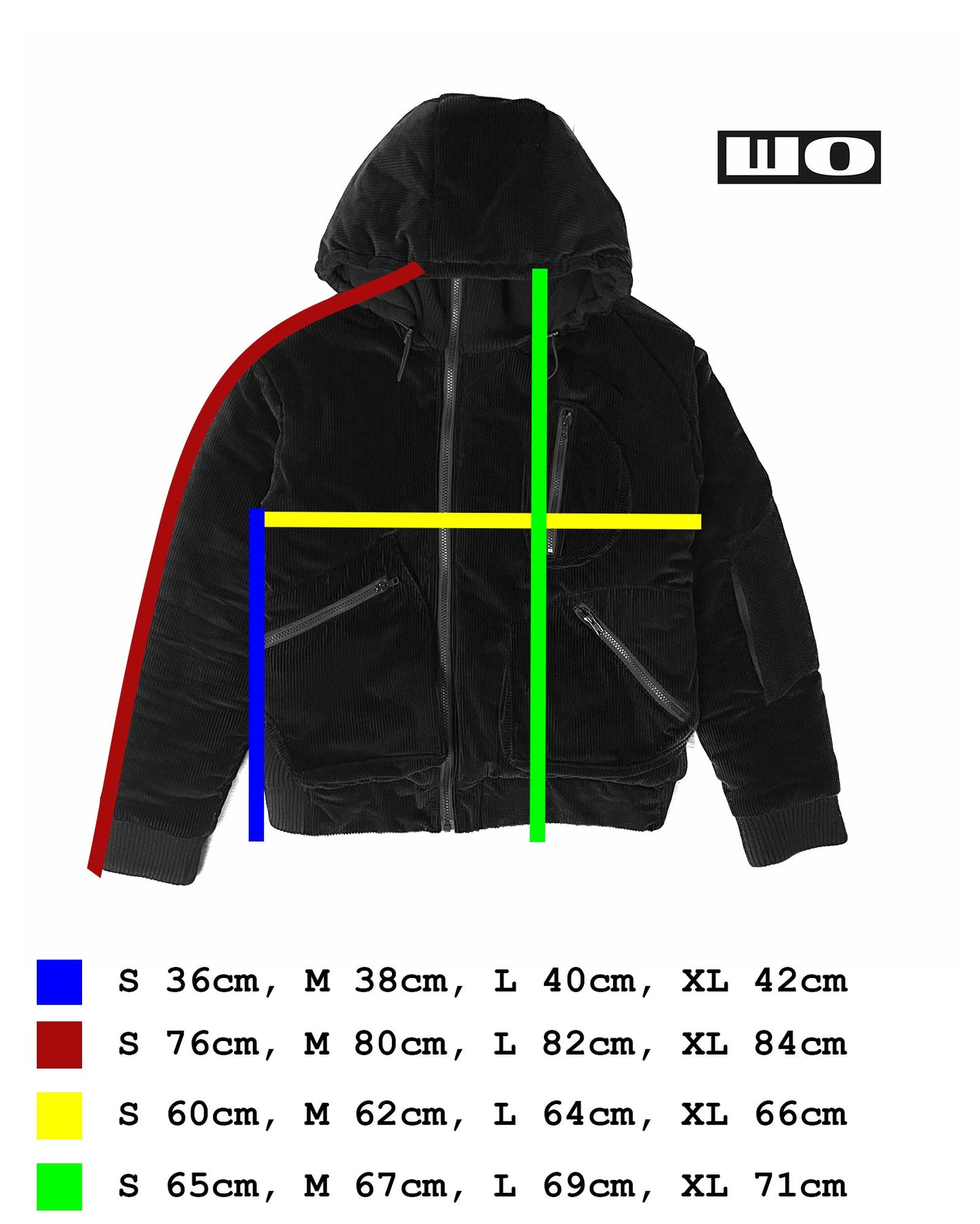 Asymmetrical Corduroy Winter Bomber