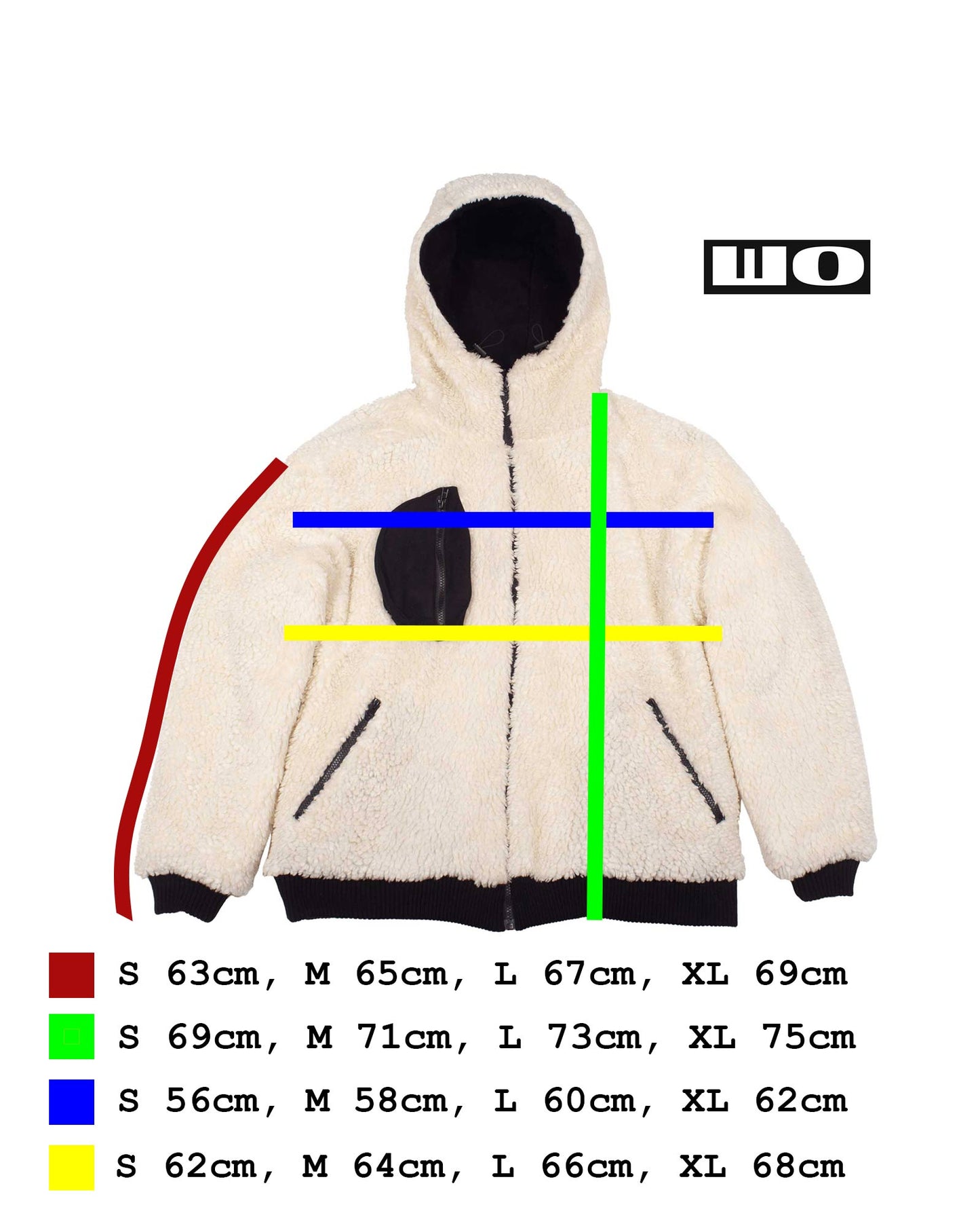 Reversible Sherpa Bomber White