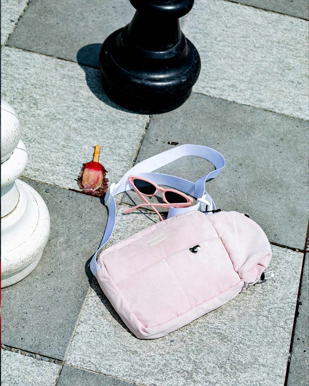 Pink Velour Bag