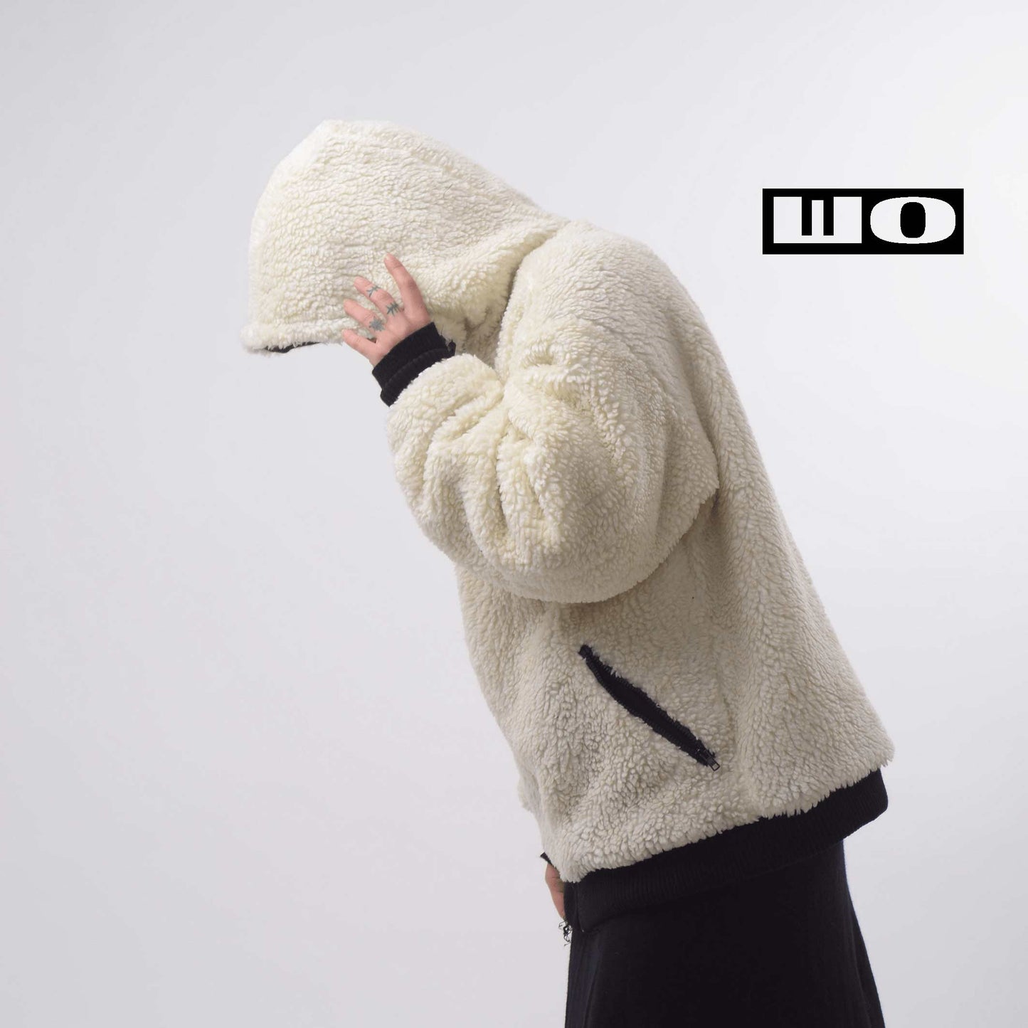 Reversible Sherpa Bomber White