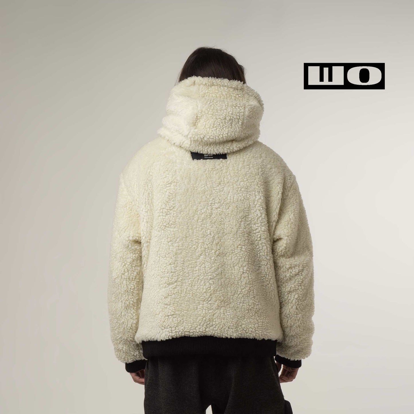 Reversible Sherpa Bomber White