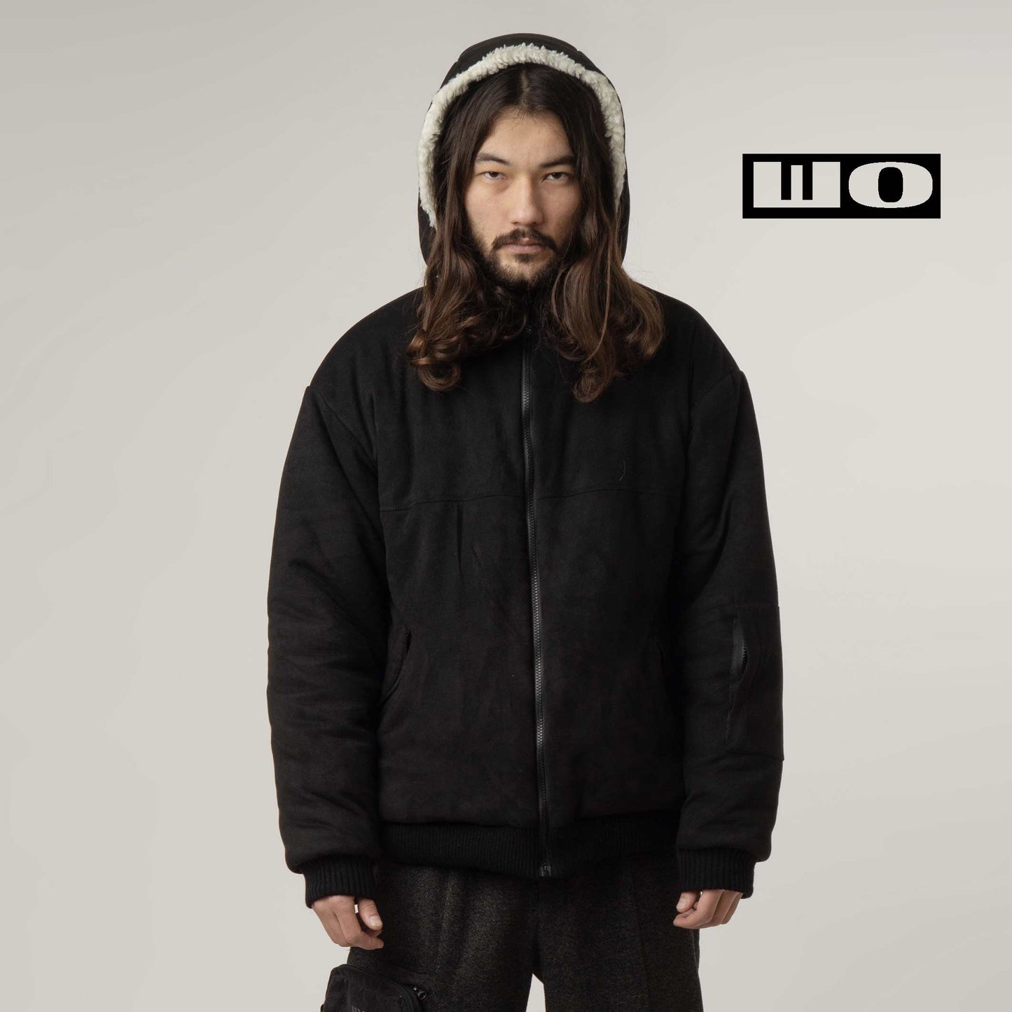 Reversible Sherpa Bomber White