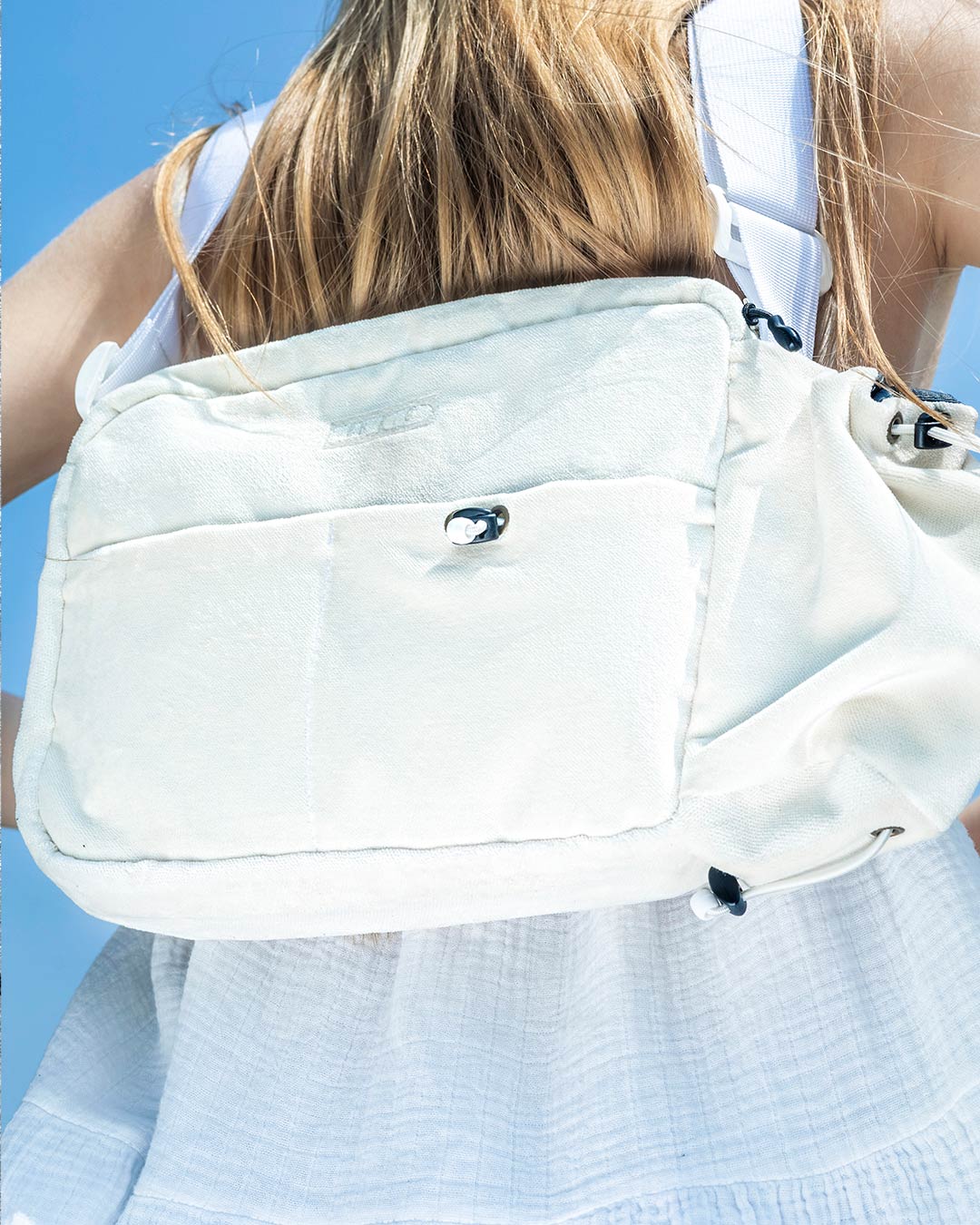 White Velour Bag