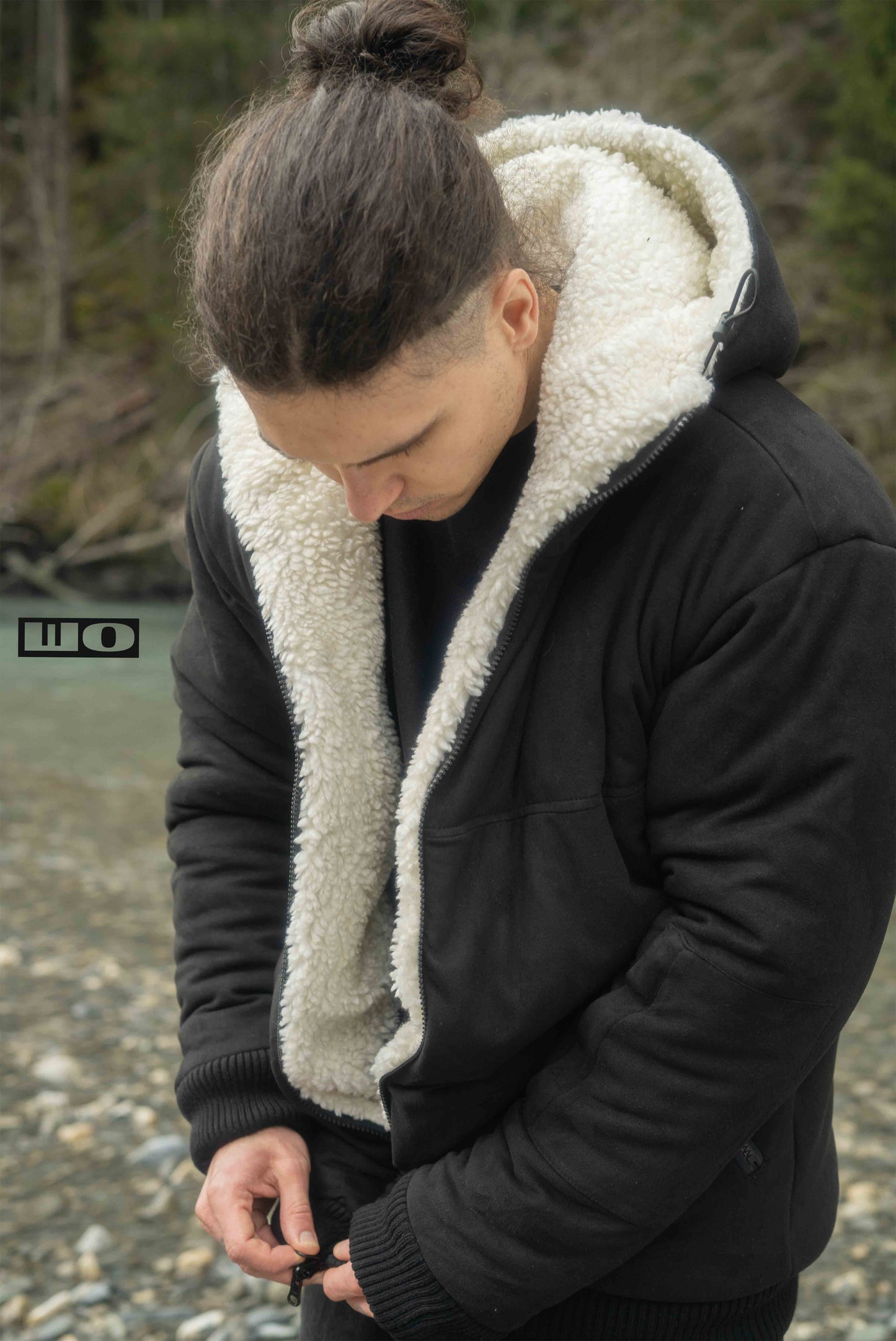 Reversible Sherpa Bomber White