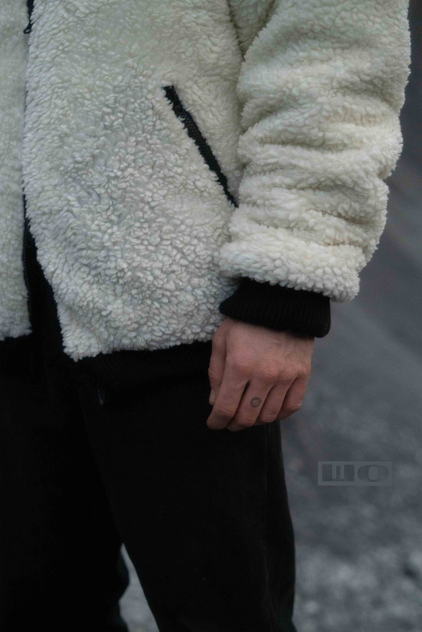 Reversible Sherpa Bomber White