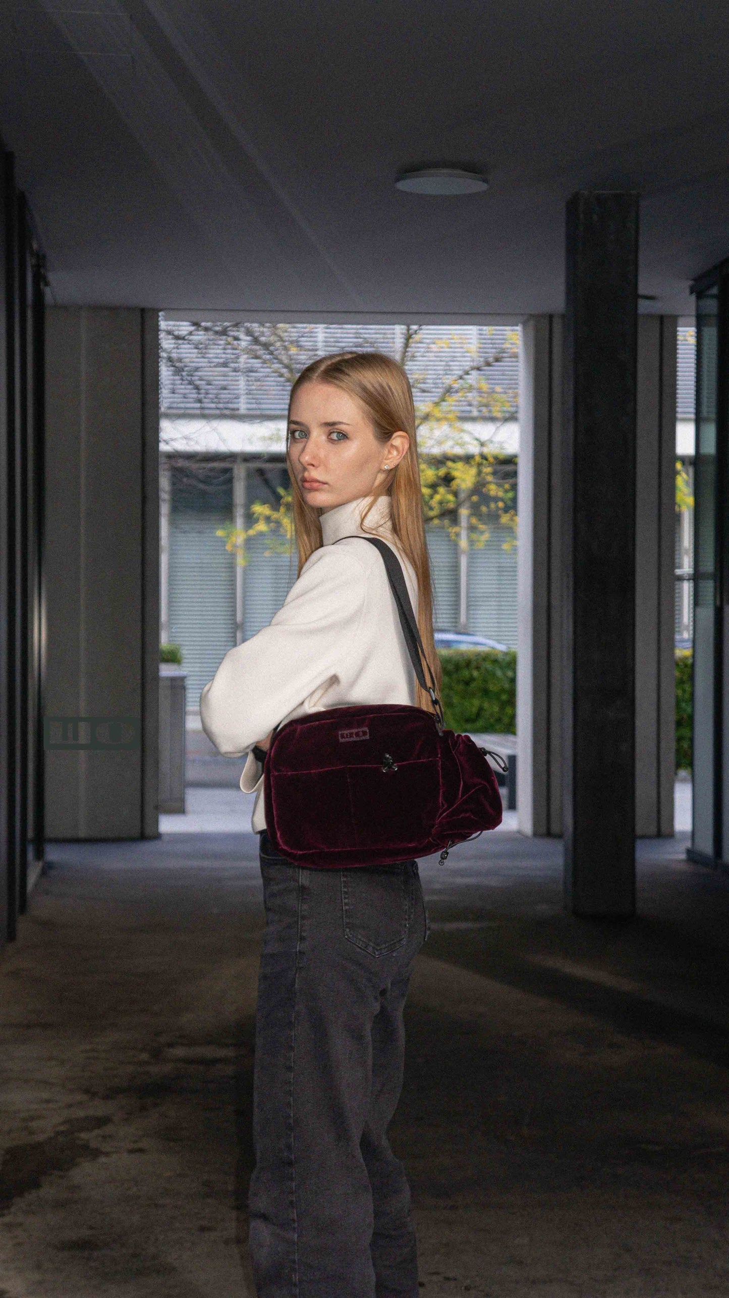 Red Velour Bag