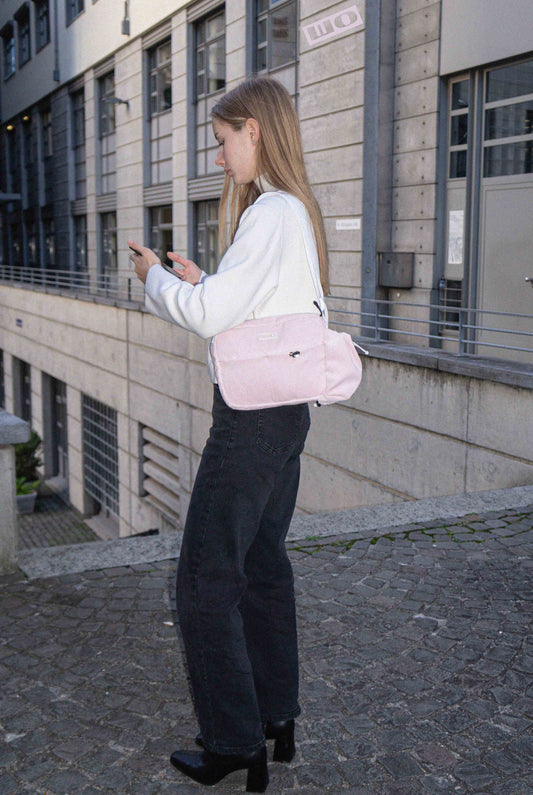 Pink Velour Bag