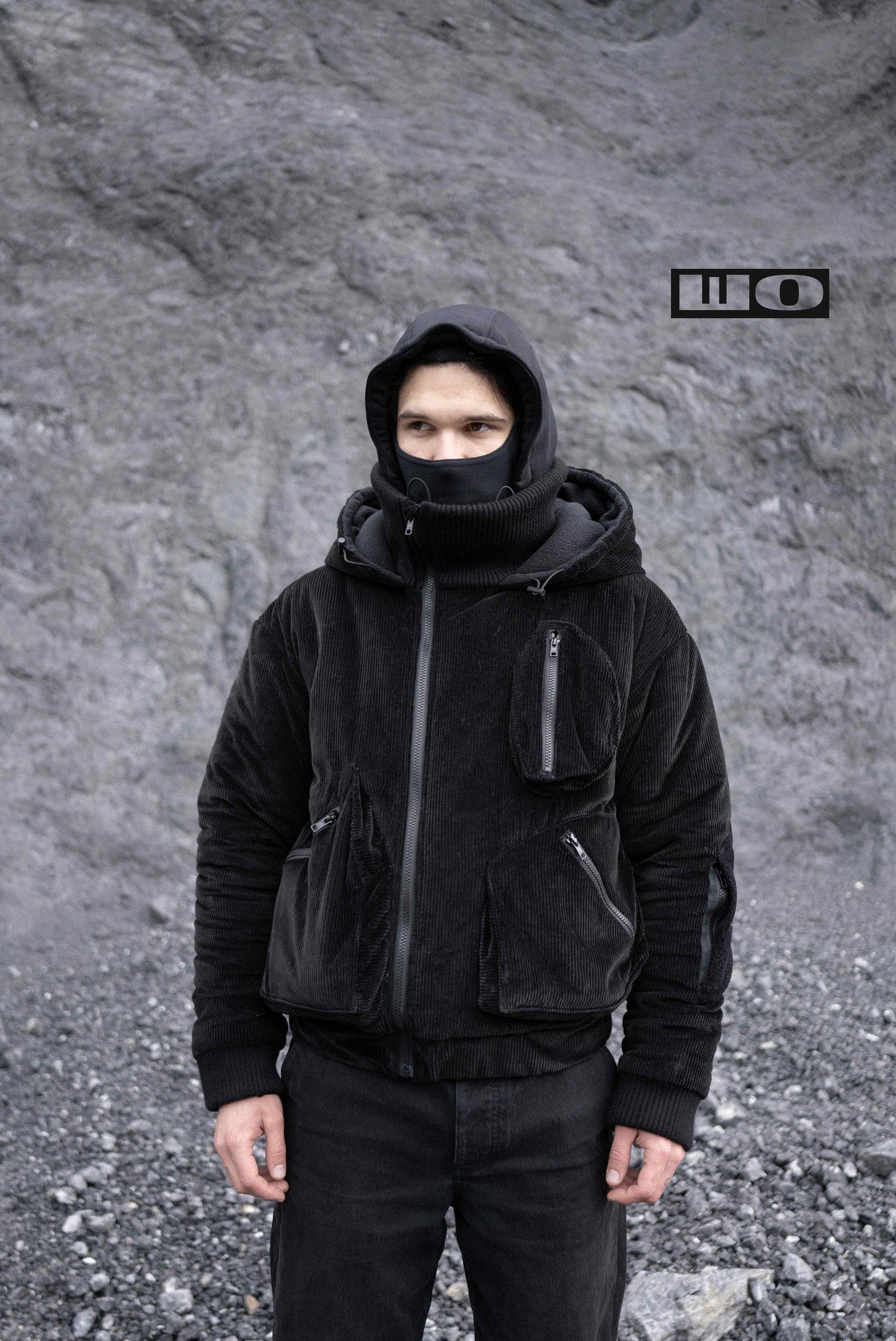 Asymmetrical Cord Winter Bomber