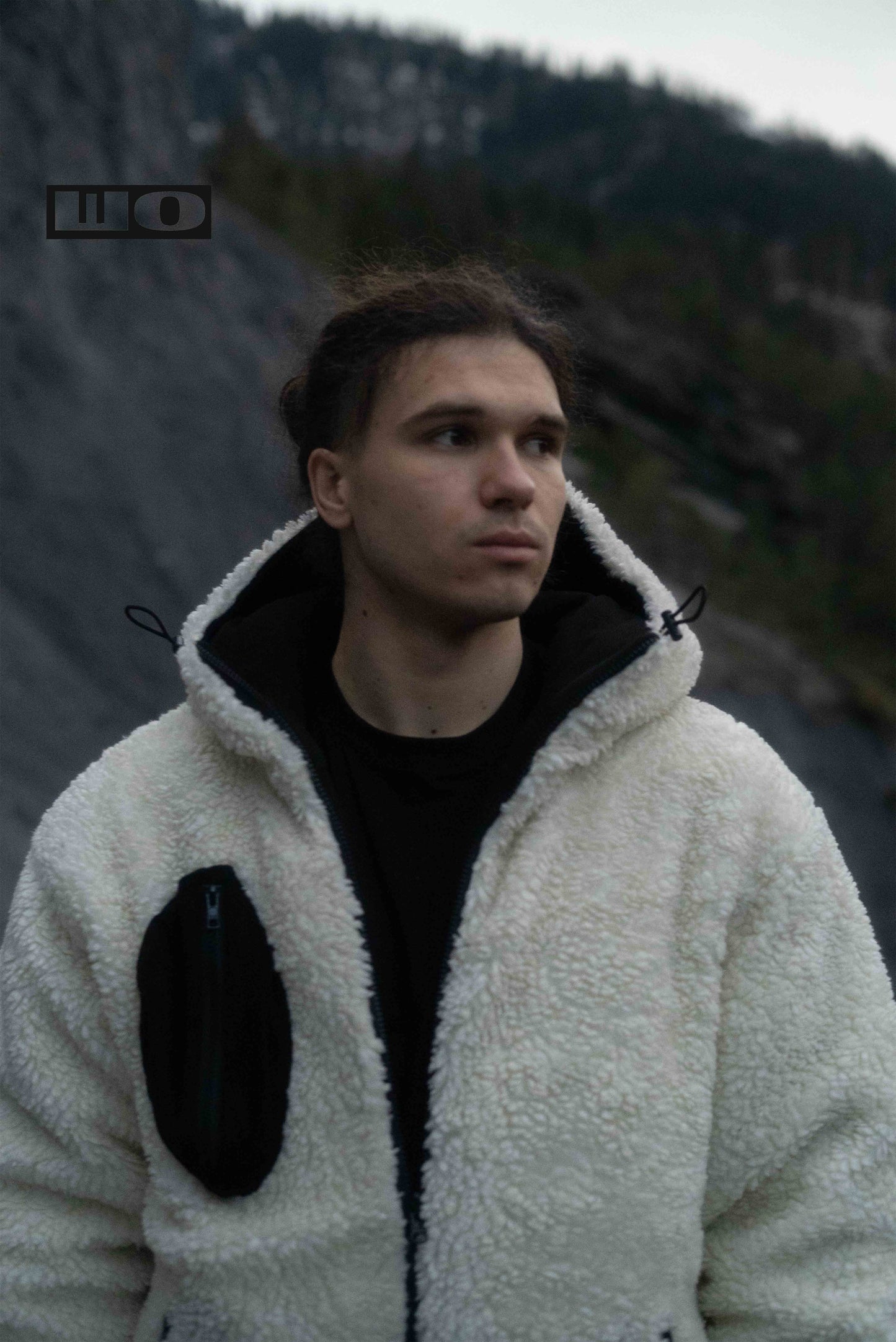 Reversible Sherpa Bomber White