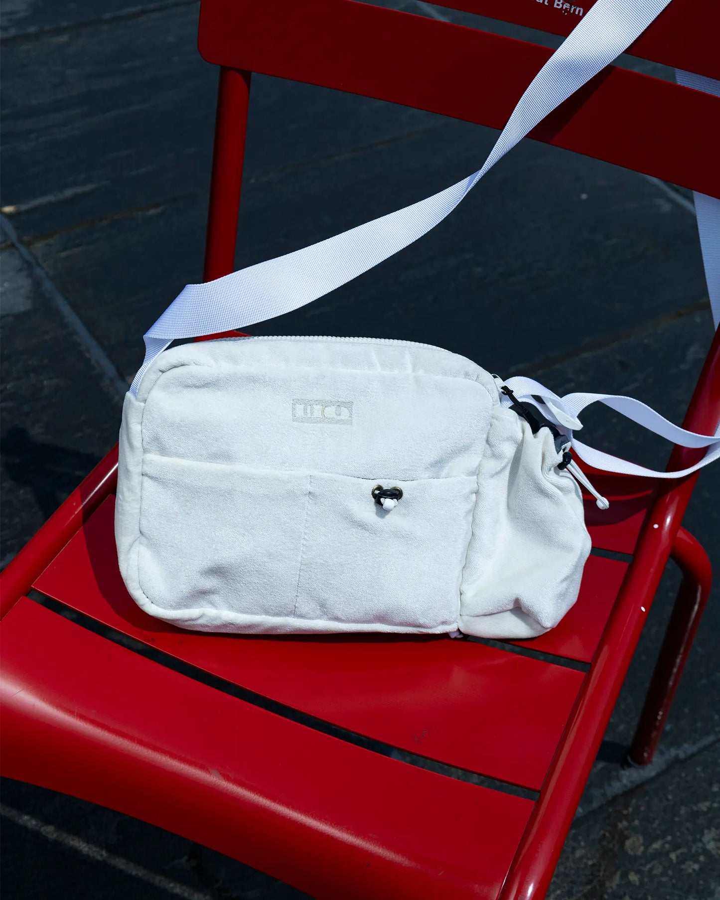 White Velvet Bag