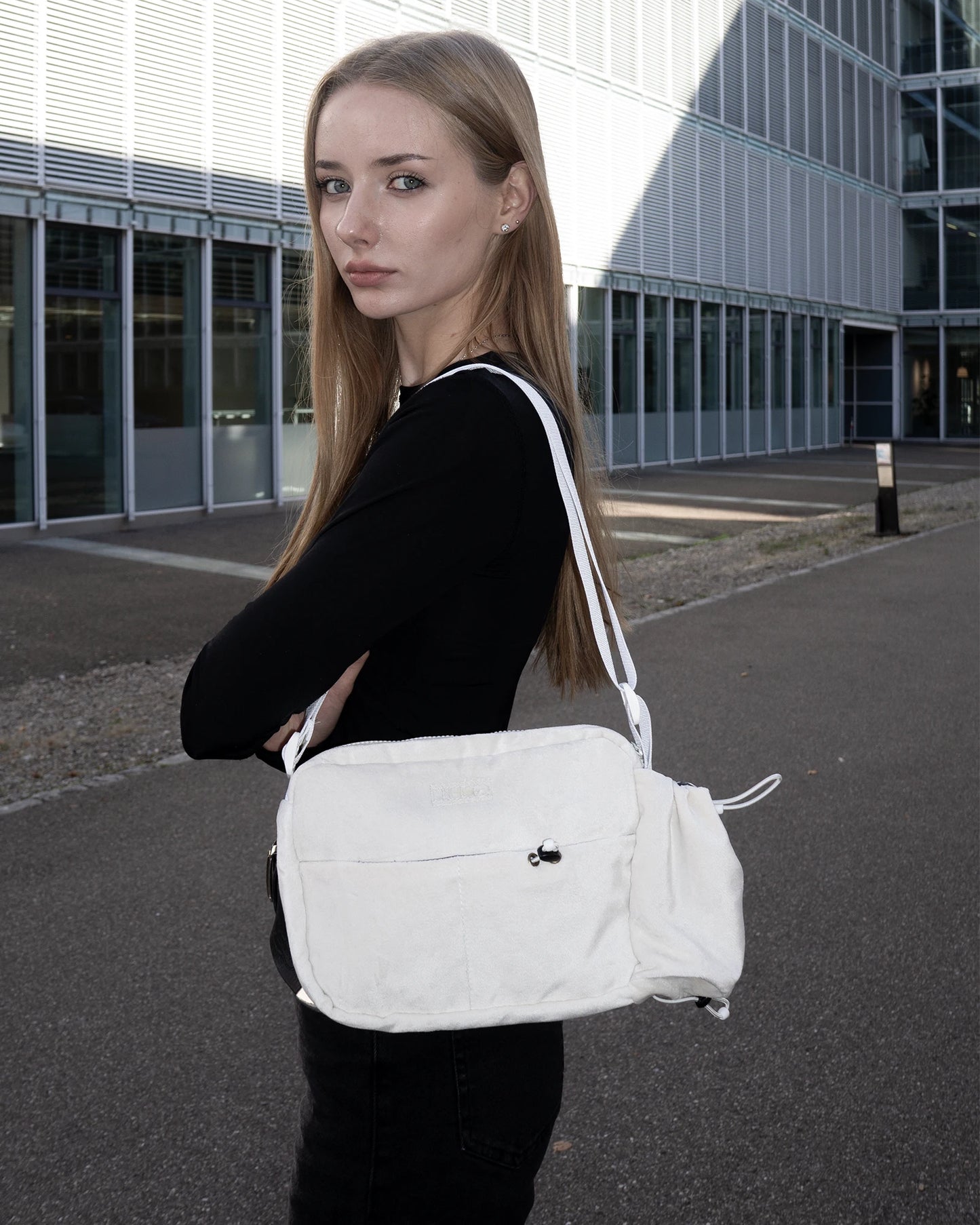 White Velvet Bag