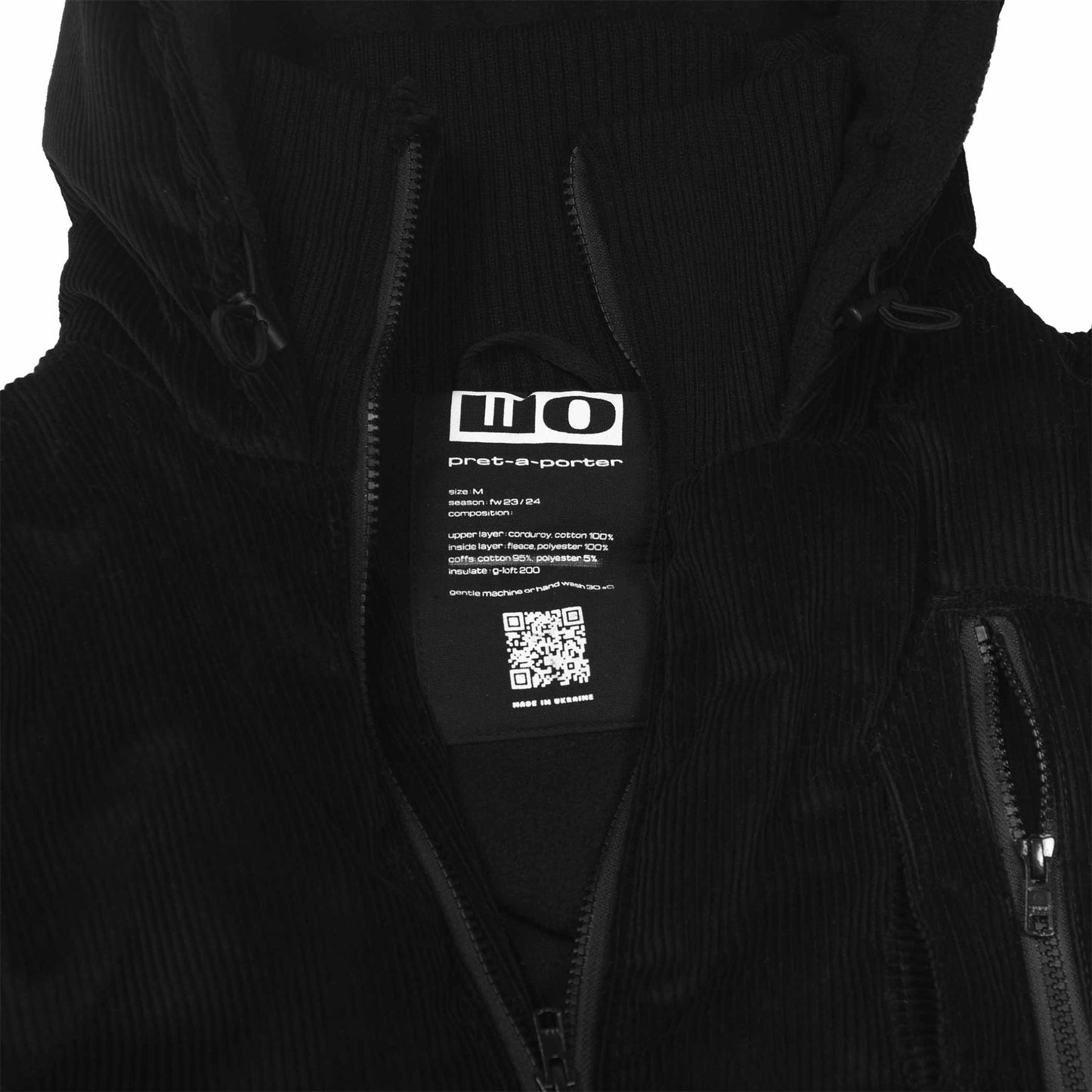 Asymmetrical Cord Winter Bomber