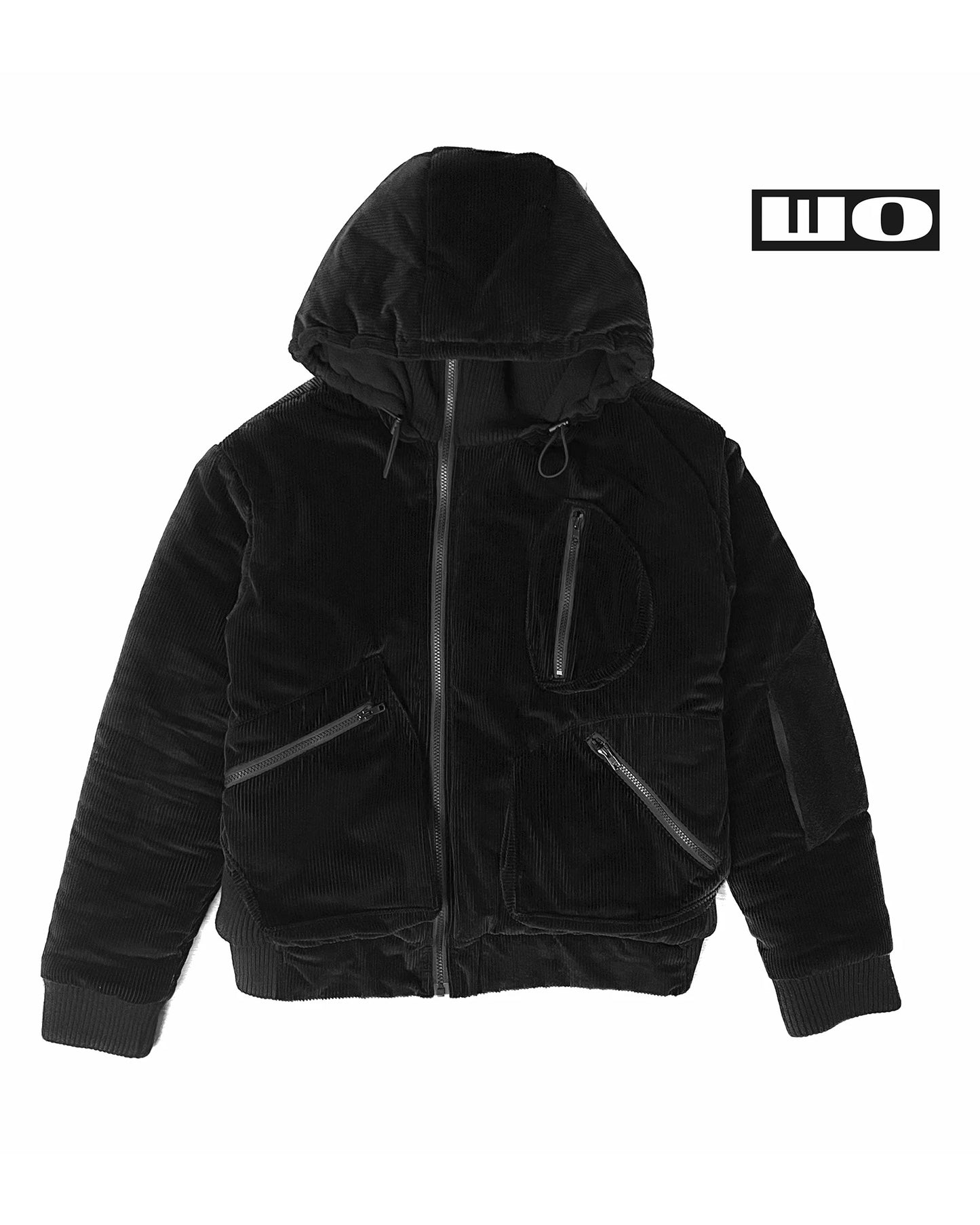 Asymmetrical Corduroy Winter Bomber