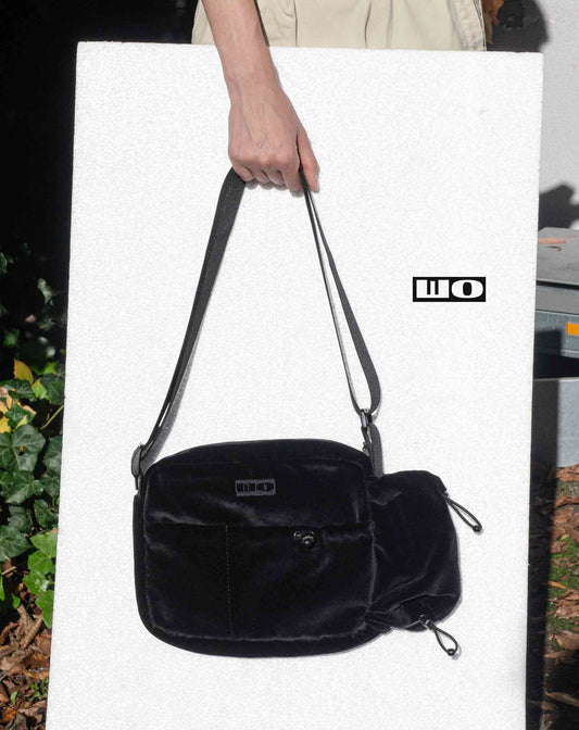 Black Velour Bag