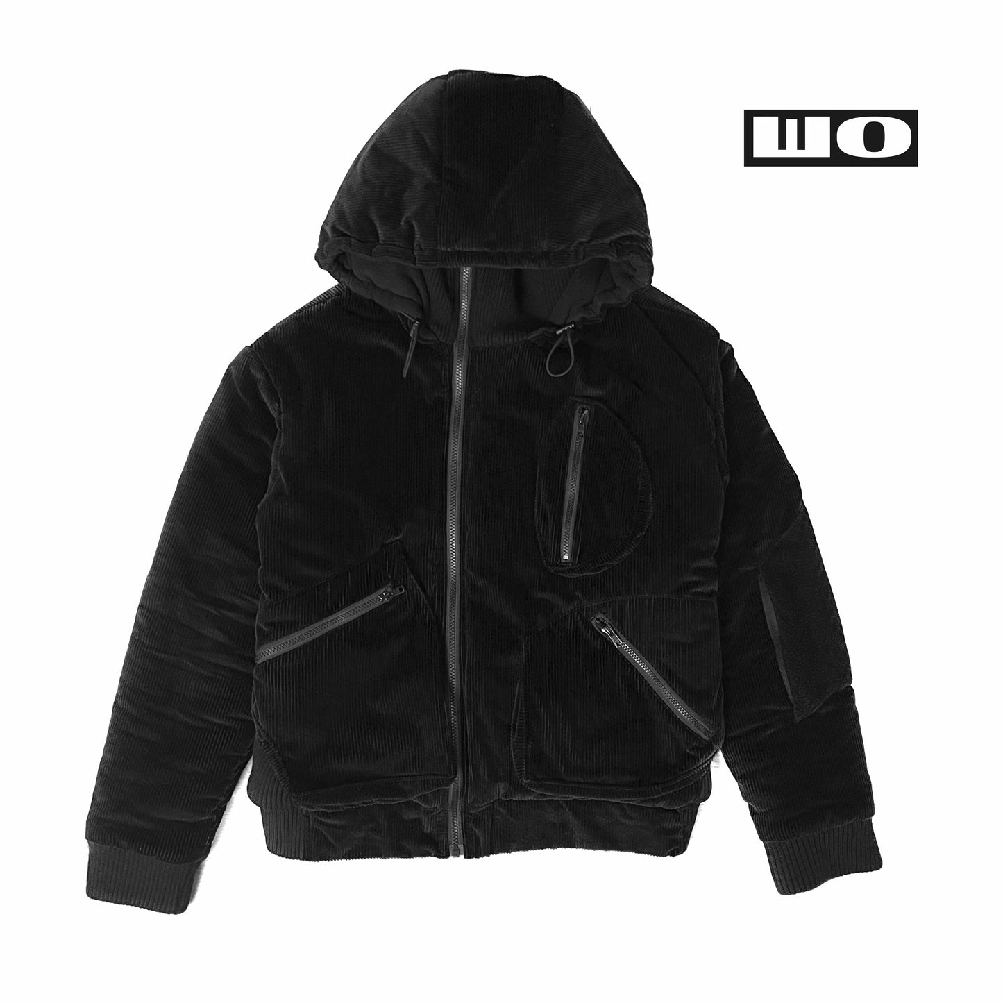 Asymmetrical Cord Winter Bomber