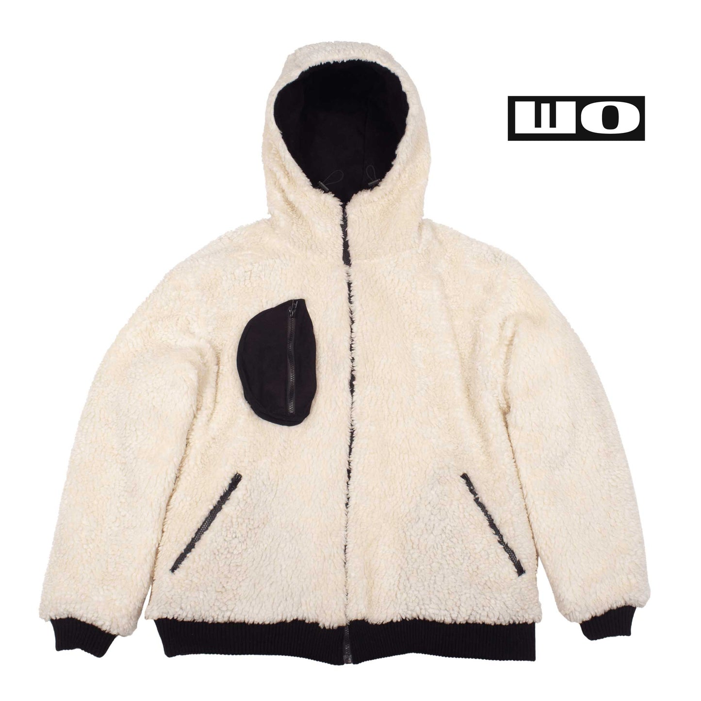 Reversible Sherpa Bomber White