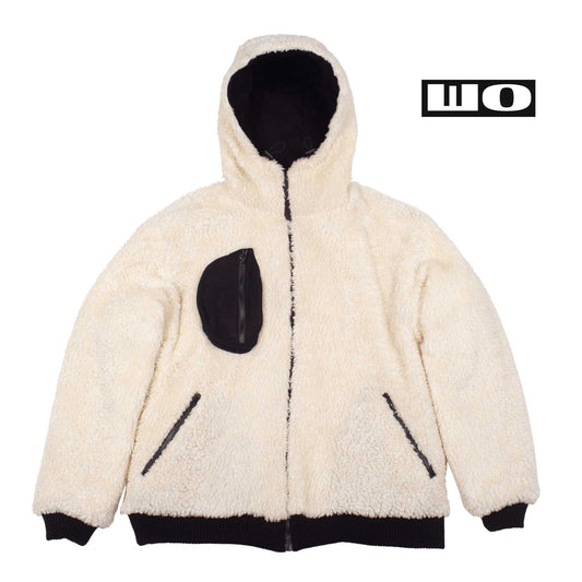 Reversible Sherpa Bomber White
