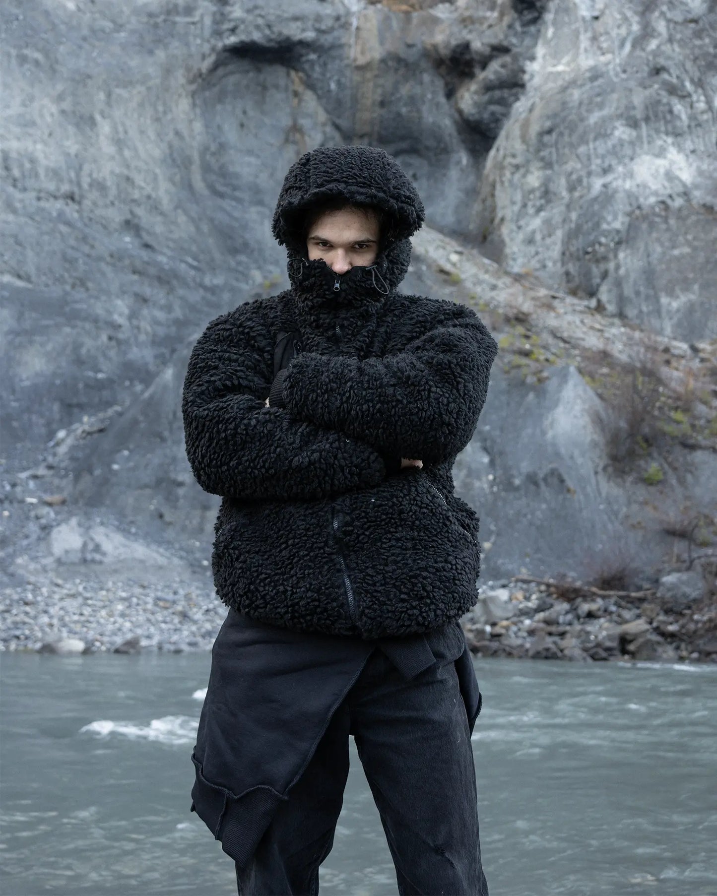 Reversible Sherpa Bomber Black