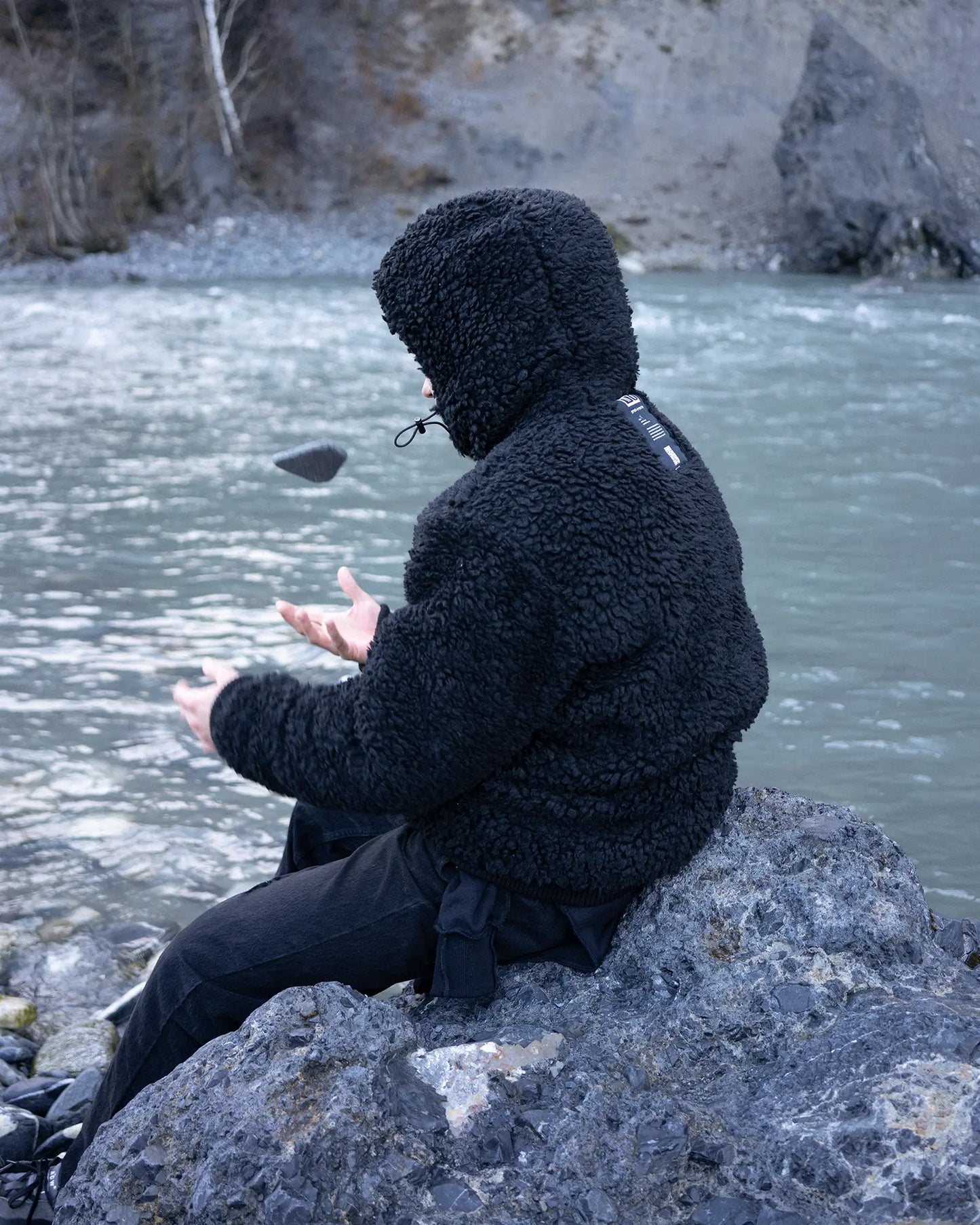 Reversible Sherpa Bomber Black