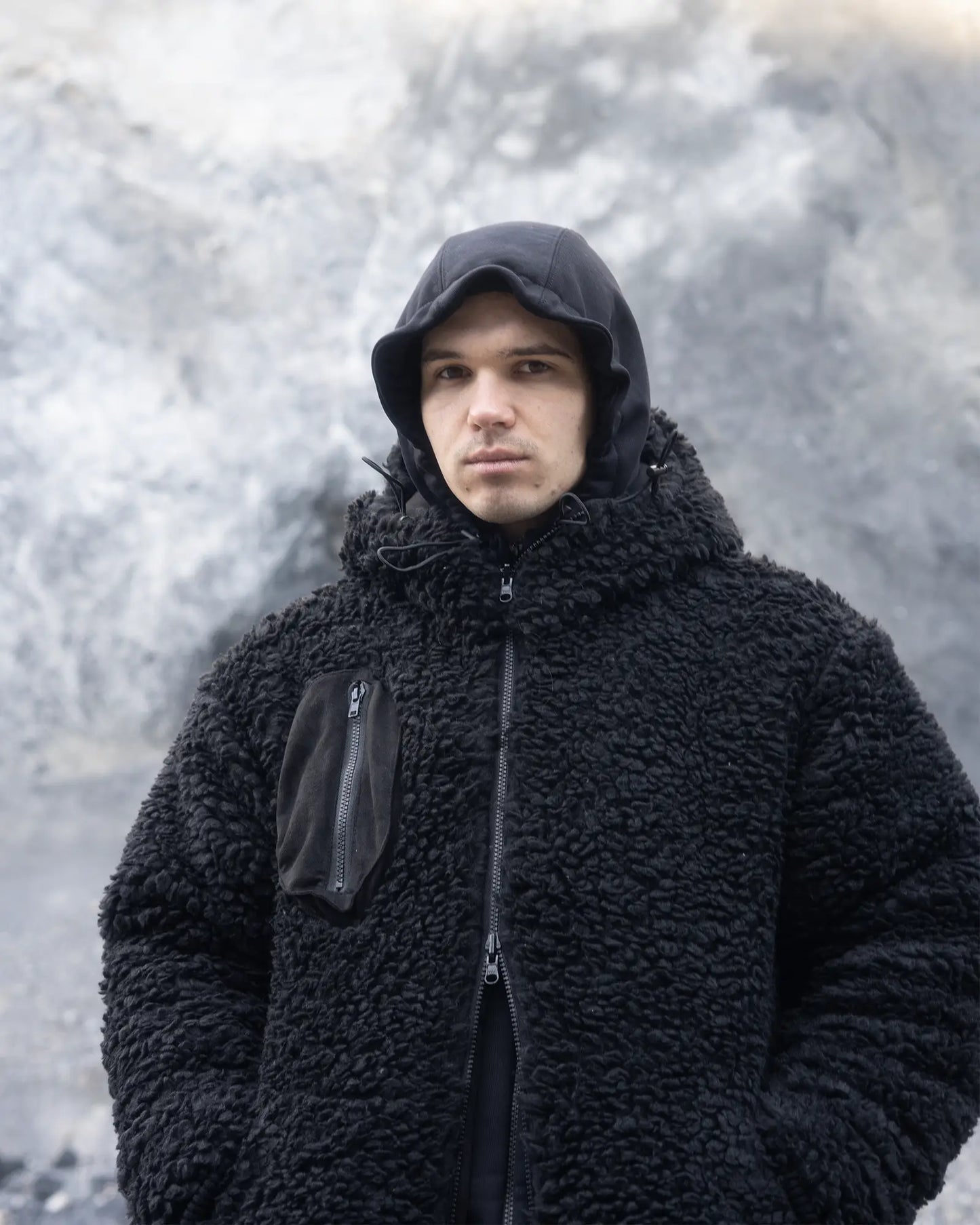 Reversible Sherpa Bomber Black