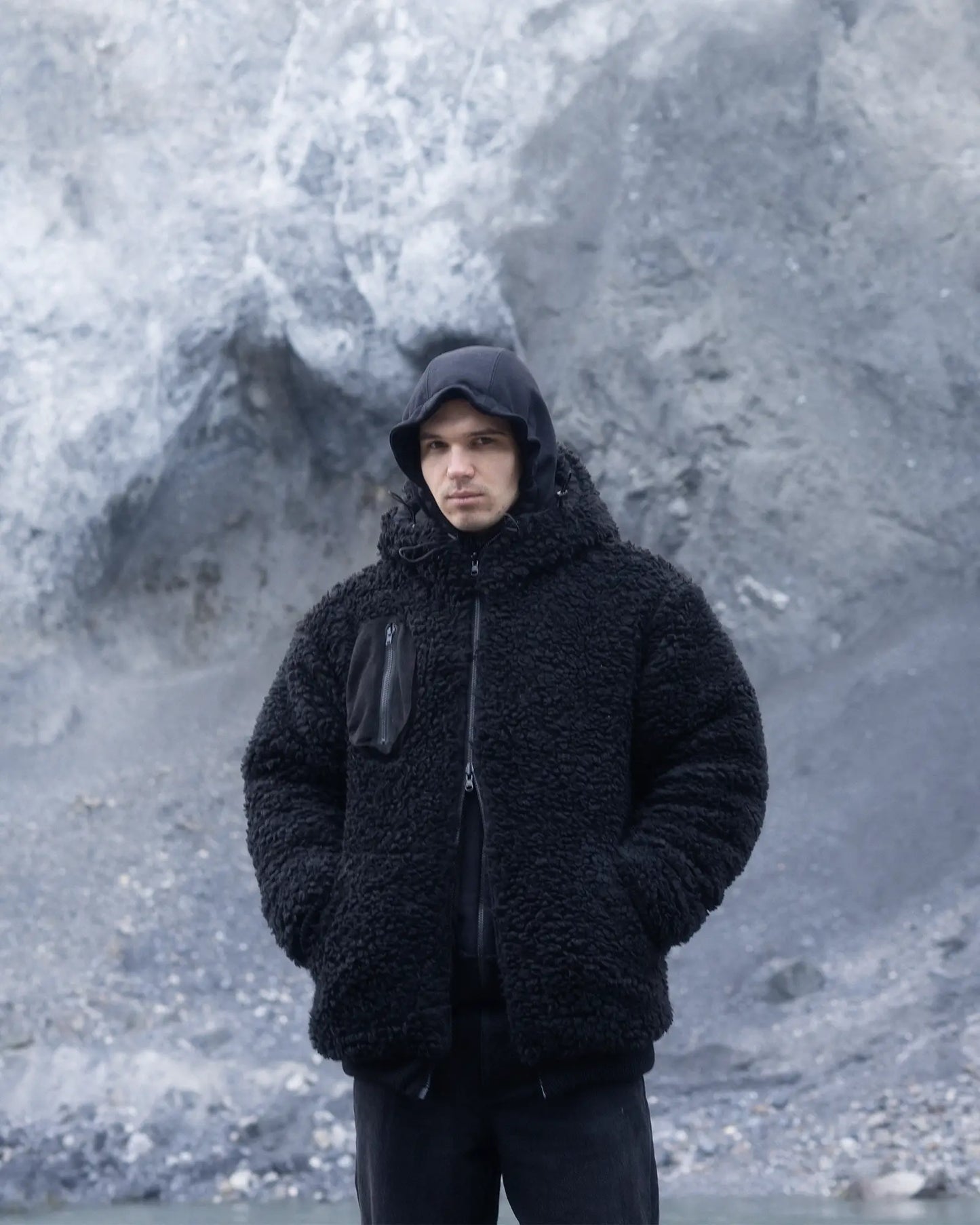 Reversible Sherpa Bomber Black