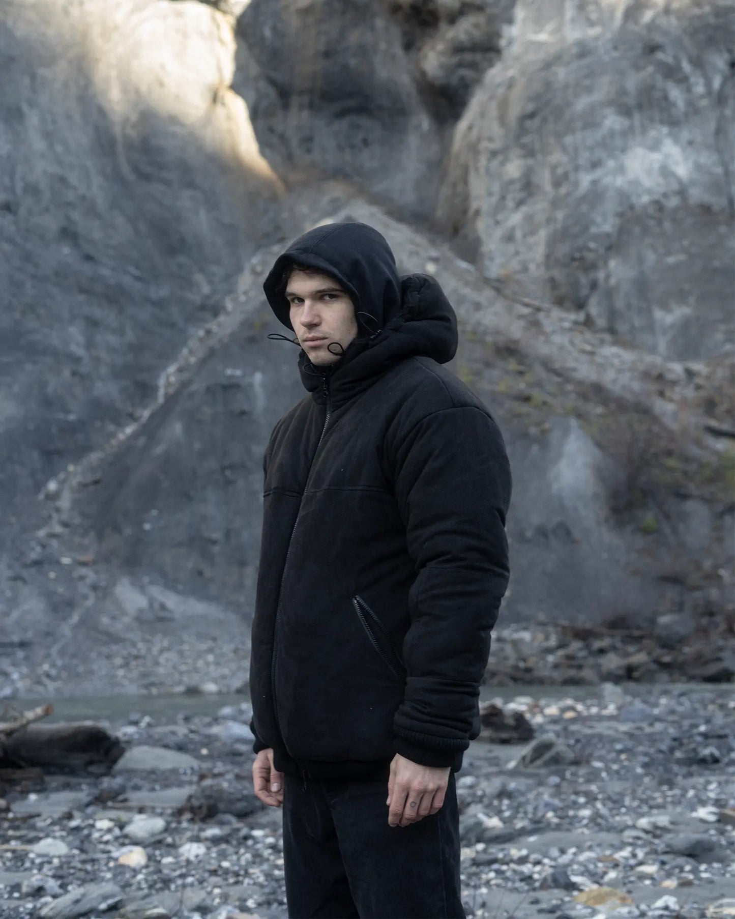 Reversible Sherpa Bomber Black