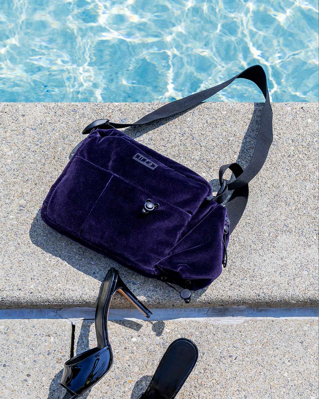 Aubergine Velvet Bag