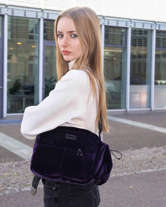 Aubergine Velvet Bag