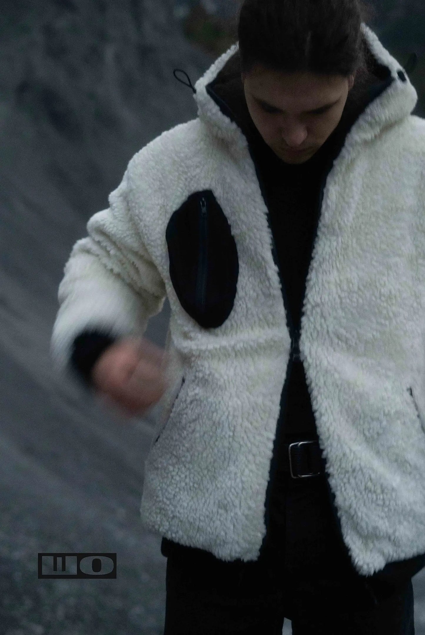 Reversible Sherpa Bomber White