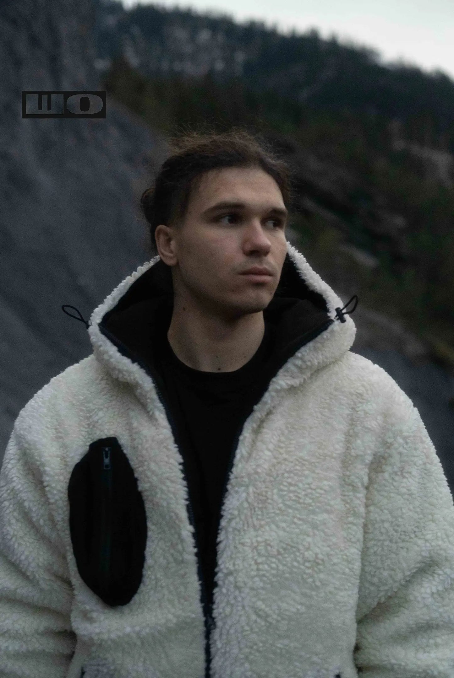 Reversible Sherpa Bomber White