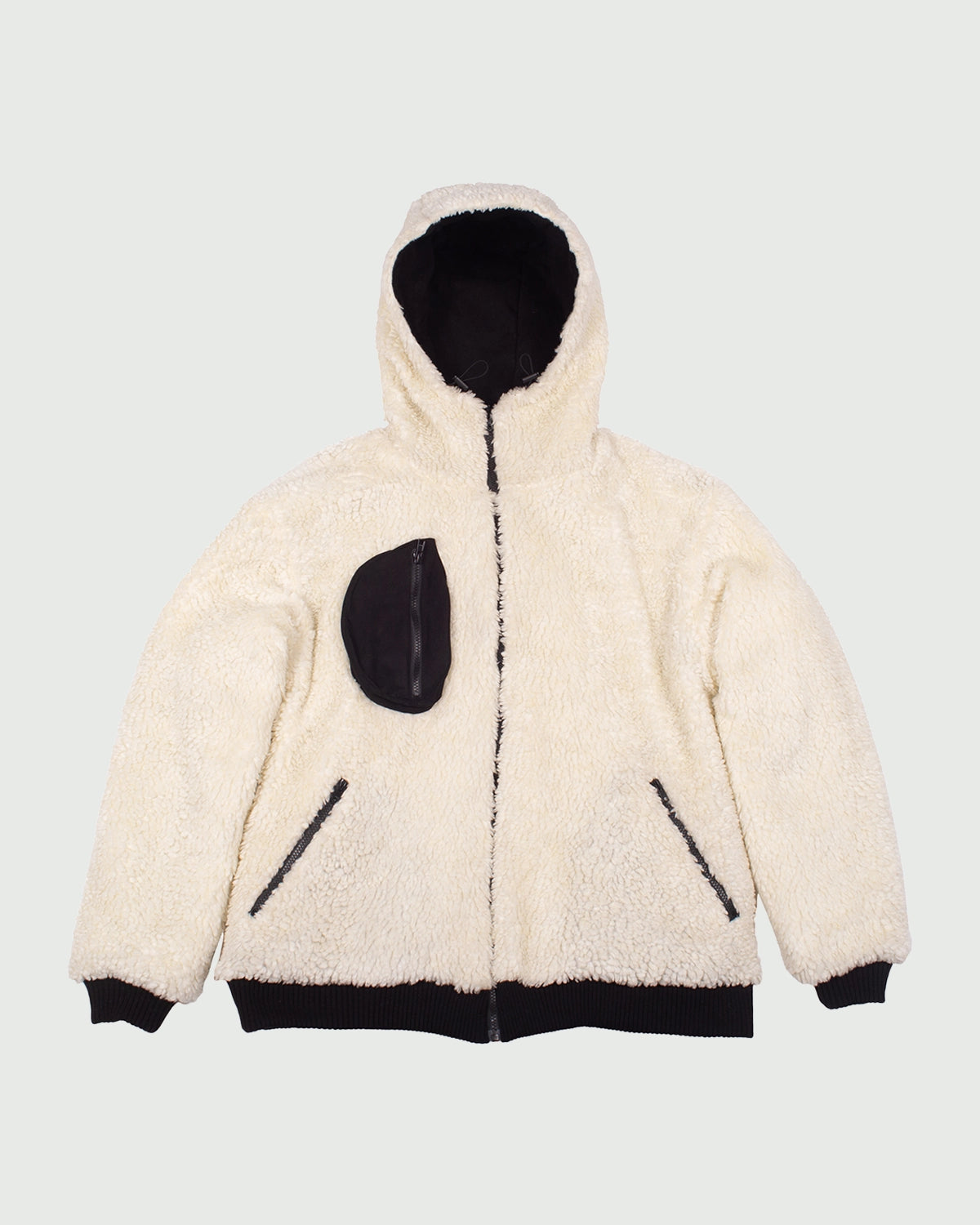 Reversible Sherpa Bomber White