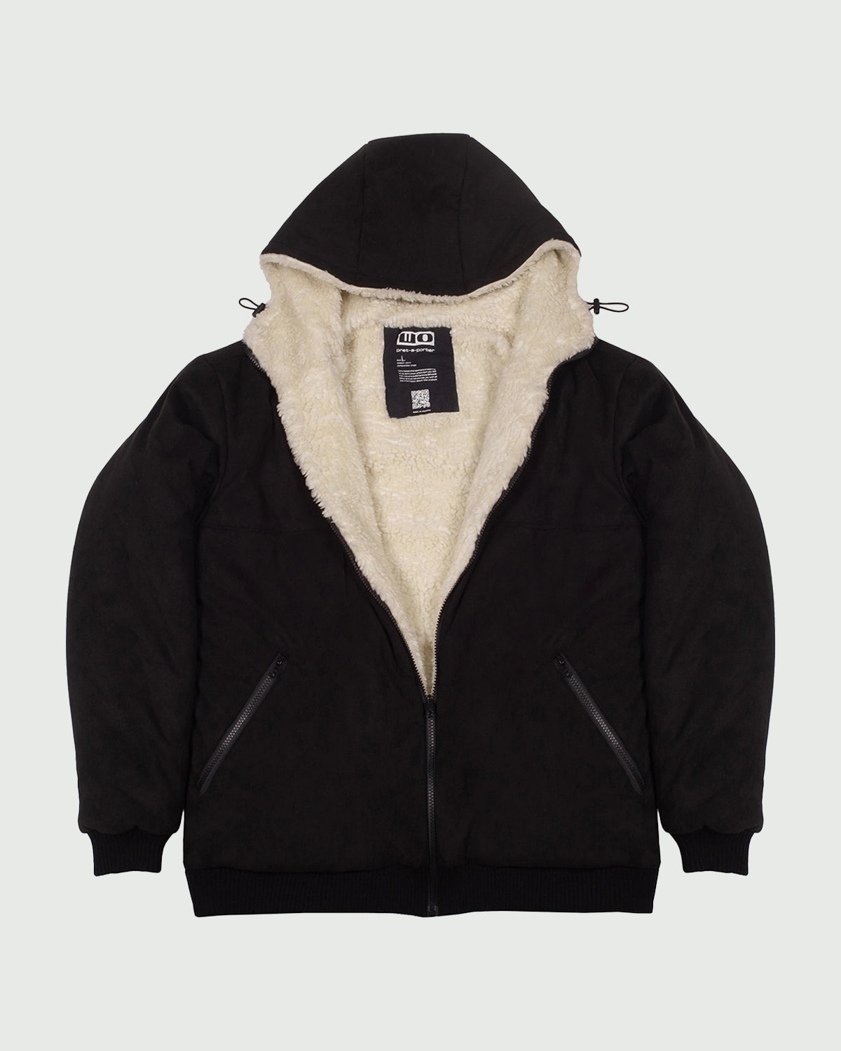 Reversible Sherpa Bomber White